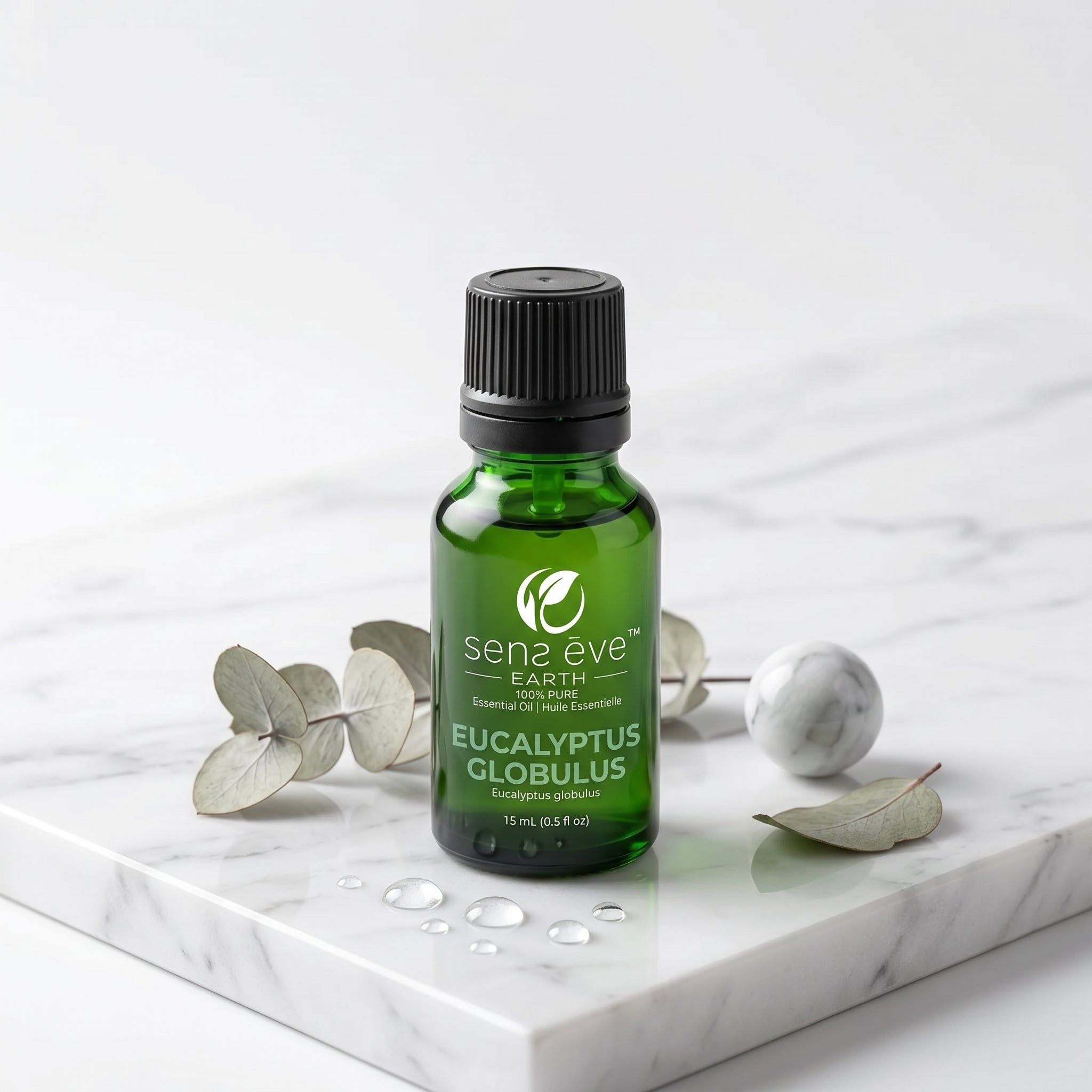 Sens Ēve – Kit Énergie & Concentration, Citron, Orange et Eucalyptus, 15ml